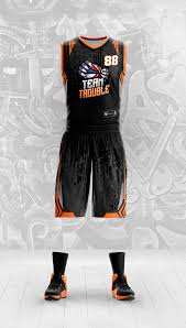 Basketball Black And Gold Jersey Design Custom Basketball Uniform Team Trouble Basketball Uniforms Design Basketball Uniforms Custom Basketball Uniforms