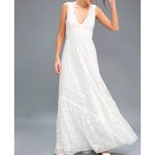 Lulu S Melia White Lace Dress