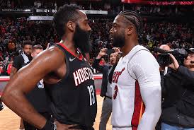 Dwyane wade #3 of the miami heat and donovan mitchell #45 of the utah jazz hug after a game on december 2, 2018 at after 15 seasons of breaking ankles, blowing by defenders, and getting fans to jump out of their seats, donovan mitchell figured dwyane wade could. Post Up Dwyane Wade And Cp3 Meet For Final Time James Harden Scores 58