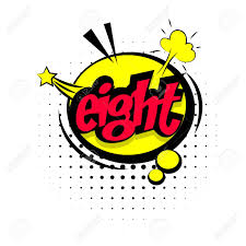 Image result for number word eight clip art