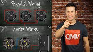 I have two pairs of woofers that are dual voice coils. How To Wire Subwoofers Parallel Vs Series Single Voice Coil And Dual Voice Coil Youtube