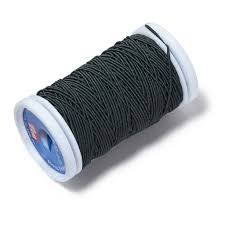 Perfect for use when knitting ribs and cuffs. Prym Elastic Sewing Thread 0 5 Mm Black X20m Perles Co
