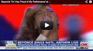 Any questions? that's what beyoncé had to say to reporters gathered in new orleans for her super bowl halftime show press conference after she took the stage, asked them to stand and belted out a. Beyonce Live National Anthem Beyonce Super Bowl Press Conference 2013