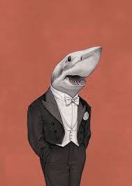 We will begin like we always do and that is with two circles. Dapper Animal Drawings Shark Art Animal Drawings Animal Heads