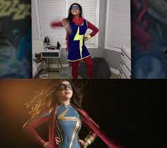 Iman Vellani dressed up as Ms. Marvel for Halloween when she was 15 and now  she gets to be the MCU's Ms. Marvel : r/marvelstudios