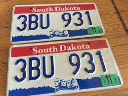 You can pick out a license plate frame for your car that has a slogan or team logo around the edges. South Dakota Red White Blue Brown County Brown County License Plate South Dakota