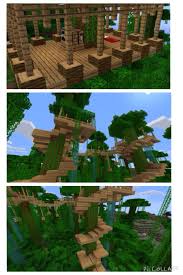 I've included the version of minecraft that i used when i tested out the seed. Cool Jungle House The House Is Actually Built In To The Trees Love It Minecraft Treehouses Minecraft Houses Minecraft House Designs