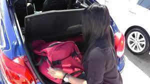Car trunk organizer and storage, backseat hanging organizer for suv, truck, mpv, waterproof, collapsible cargo storage bag with 4 pockets, car interior accessories for. Trunk Space 2013 Hyundai Veloster Youtube