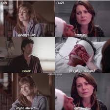 Dereks First And Last Scene Greys Anatomy 1x01 And 11x21 Greys Anatomy Memes Grey Anatomy Quotes Greys Anatomy Funny