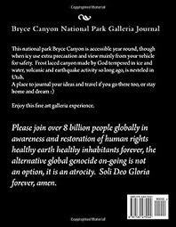 Bryce Canyon National Park Galleria Journal: Sobol, Laurel Marie:  Amazon.sg: Books
