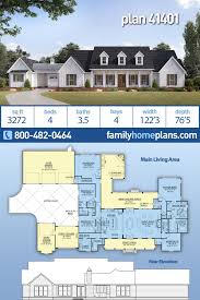 Farmhouse Home Plan With A Fantastic Outdoor Space 4 Bedrooms 4 Baths And Outdoor Kitchen In 2020 Family House Plans House Plans Farmhouse Farmhouse Plans