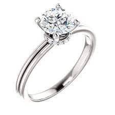 Tia Solitaire Engagement Ring Setting Only Round Diamond Engagement Rings Solitaire Round Diamond Engagement Rings Solitaire Engagement Ring