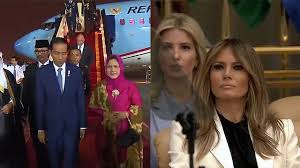 Beda Banget Penampilan Iriana Jokowi Dan Melania Trump Saat Kunjungan Bersama Ke Arab Saudi Youtube