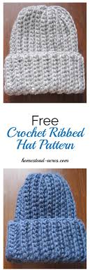 From easy and simple basic beanies and chunky knit hat patterns to fancy intricate there are so many free knitted hat patterns to search through! Crochet Ribbed Hat Pattern Homestead Acres