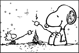 Snoopy and charlie brown coloring page. Awesome Snoopy Camping Coloring Page Snoopy Coloring Pages Camping Coloring Pages Christmas Coloring Pages