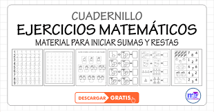 Fichas gratis para preescolar, primaria y secundaria. Cuadernillo De Ejercicios De Matematicas Excelente Material Para Iniciar Sum Matematicas Primero De Secundaria Libros De Matematicas Ejercicios De Comprension