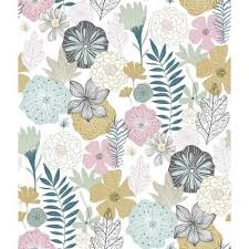 Select from premium floral wallpaper pattern of the highest quality. Floral Wallpaper Home Decor The Home Depot