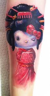 20 crazy hello kitty tattoos hello kitty tattoo designs. Geisha Tattoo Hello Kitty Tattoo Models Designs Quotes And Ideas