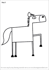 How to draw happy new years 3d letters. Learn How To Draw A Horse From Letter H Animals With Letters Step By Step Drawing Tutorials