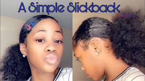Thanks for visiting my channel! Slick Back Ponytail Tutorial For Curly Thick Hair Youtube