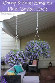Cheap And Easy Hanging Plant Basket Hack Hanging Plants Diy Hanging Plants Outdoor Hanging Plants