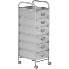 Disponible en option avec socle ou arceau en acier époxy noir. Caisson Sur Roulettes Roli 1 Desserte Chariot Avec 6 Tiroirs En Plastique Meuble De Rangement Pour