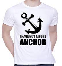 CreativiT Graphic Printed T-Shirt for Unisex Anchor Tees SDTH Tshirt |  Casual Half Sleeve Round