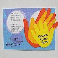 Father's day card, dad birthday, father's day dad, card for dad, dad gift, dad birthday card, lovely card, from son, from baby, idea for dad different versions of this card available i can design cards with your wording. Handprint Parent S Day Card Parents Day Cards Parents Day Parents Cards