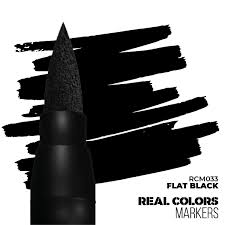 AK-Interactive: Real Color Acrylic Paint Marker - Flat Black