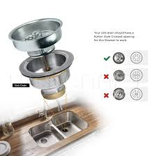 561 results for kitchen sink drain stopper. Everflow 75131 Kitchen Sink Basket Strainer Replacement For Kohler Style Drains Stainless Steel With Spring Steel Stopper Walmart Com Walmart Com