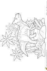 coloriage petit leptoceratops de tournesol