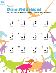Dinosaur Addition Worksheet Education Com Addition Worksheets Kindergarten Freebies Worksheets