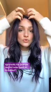 Brunette Lavender Balayage