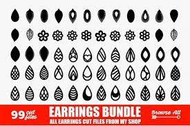 Download Tear Drop Svg Pendant Svg Earrings Bundle Leather Earring Jewe By Pctshop Leather Earrings Diy Earrings Diy Pendant