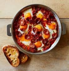 Thomasina Miers Recipe For Piperade With Baked Eggs And Crispy Chorizo The Simple Fix Food The Guardian Food Recipes Baked Eggs