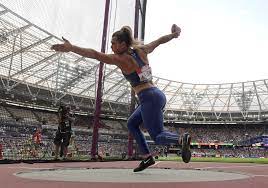 Clearly, her height in meters is 1.83m. Valarie Allman Track Field Stanford University Athletics