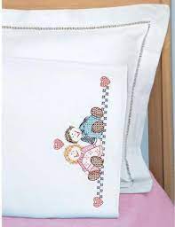 Access needlework patterns to download and you can check your pattern wherever you go. Jack Dempsey Needle Art Ann And Andy Children S Pillowcase Stamped Cross Stitch Kit 1605117 123stitch