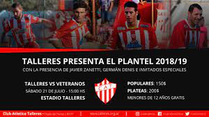 Talleres Presenta El Plantel 2018 19