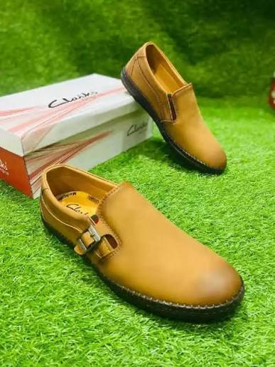Men's Rexine Slip-On Mustard Casual Shoes Size 7-10