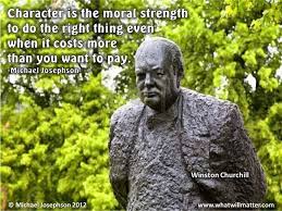 Character Is Moral Strength What Will Matter Quote Posters Character Strength