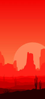 Free Minimalist Red Landscape Iphone Wallpaper This Design Is Available For Iphone 5 Thr New Wallpaper Iphone Nature Iphone Wallpaper Western Wallpaper Iphone