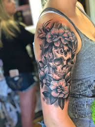 My Half Sleeve Skull Sleeve Tattoos Girly Skull Tattoos Tattoos For Women Half Sleeve