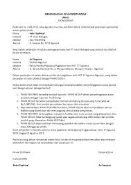 Surat Perjanjian Arisan