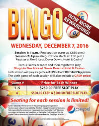 Wednesday December 7th Session 1 1 P M Registration Starts At 12 30 P M Session 2 4 P M Registration Starts At 3 30 Casino Casino Promotion Promotion