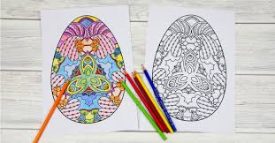 Adult Easter Colouring Pages Intricate Eggs Mum In The Madhouse