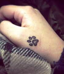 Cute Dog Paw Print Tattoos On Hand Dog Paw Tattoo Dog Paw Print Pawprint Tattoo
