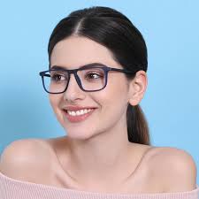 Matte blue clearance eyeglasses