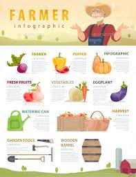 Farm And Agriculture Infographic Concept Infographic Agriculture Vector Flowers