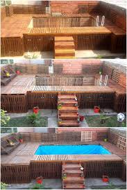 Recycled Wood Pallet Furniture Has Become Popular These Days Because Of Its Multi Functional Utility At The Same Time We G Pallet Pool Pallet Patio Pallet Diy