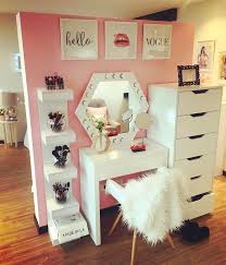 We Love The Placement Of This Vanity Set Bedroom Diy Room Diy Room Inspiration